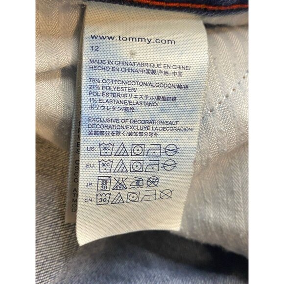 Tommy Hilfiger Womens Size 12 Cropped Jeans Dark Denim 2016 Tag - Picture 6 of 14